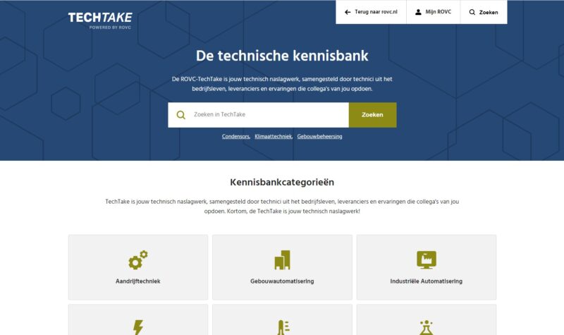 Technische kennisbank TechTake gratis beschikbaar