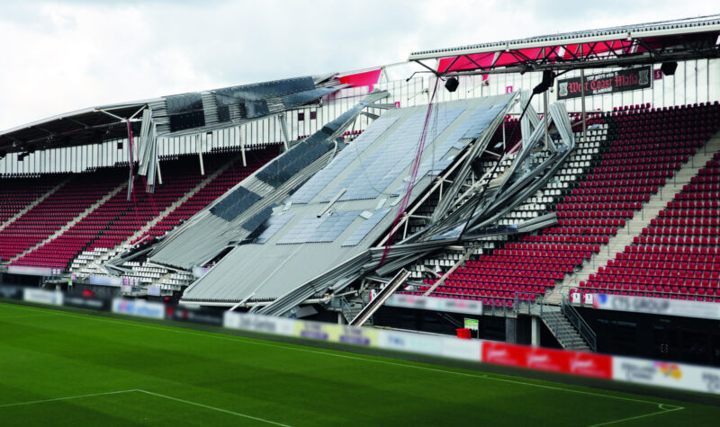 Onderzoeksraad: Instorten dak AZ-stadion staat niet op zichzelf (video)