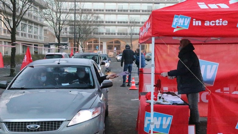 Stakingen om cao zetten door, geen zicht op nieuwe onderhandelingsronde